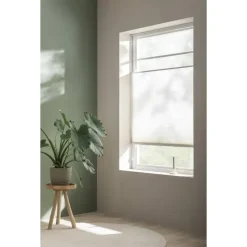 Fenstr plisségordijn Boston dubbel 25mm lichtdoorlatend - off-white (10716)