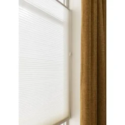 Fenstr plisségordijn Boston dubbel 25mm lichtdoorlatend - off-white (10716)