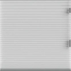 Fenstr plisségordijn Chicago dubbel 25mm lichtdoorlatend - lichtgrijs (20024)