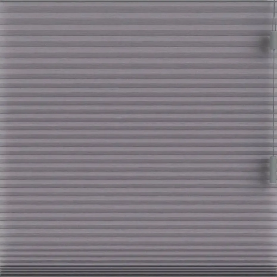 Fenstr plisségordijn Chicago dubbel 25mm lichtdoorlatend - grijs (20227)