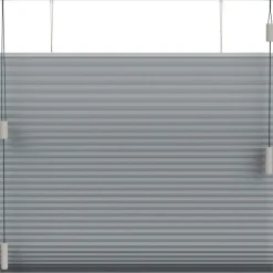 Fenstr plisségordijn Montreal dubbel 25mm lichtdoorlatend - grijs (20229)