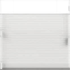 Fenstr plisségordijn Montreal dubbel 25mm lichtdoorlatend - wit (10324)