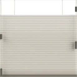 Fenstr plisségordijn Montreal dubbel 25mm lichtdoorlatend - crème (25006)