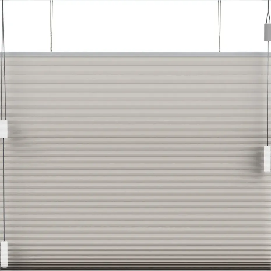 Fenstr plisségordijn Montreal dubbel 25mm lichtdoorlatend - taupe (30019)