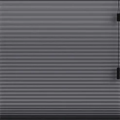 Fenstr plisségordijn Montreal dubbel 25mm verduisterend - antraciet (20714)