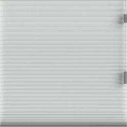 Fenstr plisségordijn Montreal dubbel 25mm verduisterend - lichtgrijs (20032)