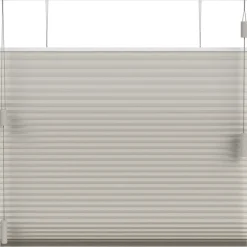 Fenstr plisségordijn Montreal dubbel 25mm verduisterend - taupe (30023)