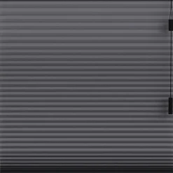 Fenstr plisségordijn Montreal dubbel 25mm lichtdoorlatend - antraciet (20713)