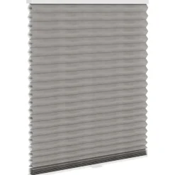 Fenstr plisségordijn Sidney dubbel 45mm transparant - taupe (30026)