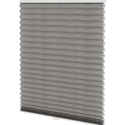 Fenstr plisségordijn Sidney dubbel 45mm transparant - taupe (30026)