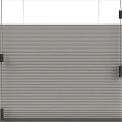 Fenstr plisségordijn Toronto dubbel 25mm lichtdoorlatend - taupe (30018)