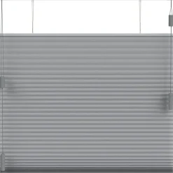 Fenstr plisségordijn Toronto dubbel 25mm lichtdoorlatend - donkergrijs (20514)