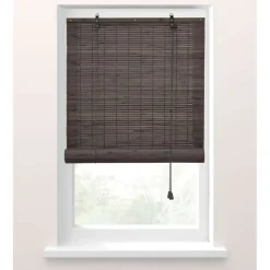 Fenstr Rolgordijn bamboe antraciet - 120x180 cm