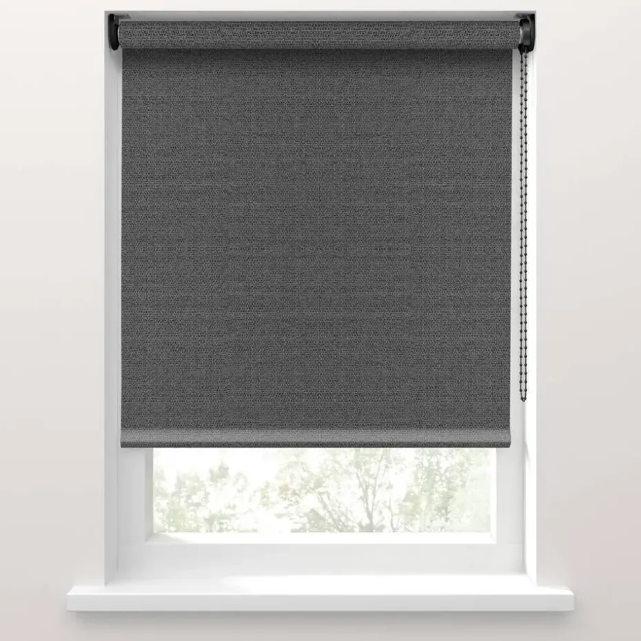 Fenstr rolgordijn Piana verduisterend - antraciet (20056)