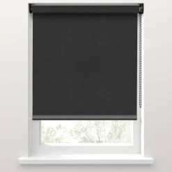 Fenstr rolgordijn Rimini screen - zwart (15047)