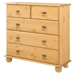 Finca - Ladekast met 3+2 deuren in gebeitst gewaxt dennenhout