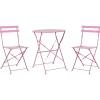 FIORI - Bistroset voor 2 - Roze - Staal