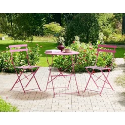 FIORI - Bistroset voor 2 - Roze - Staal