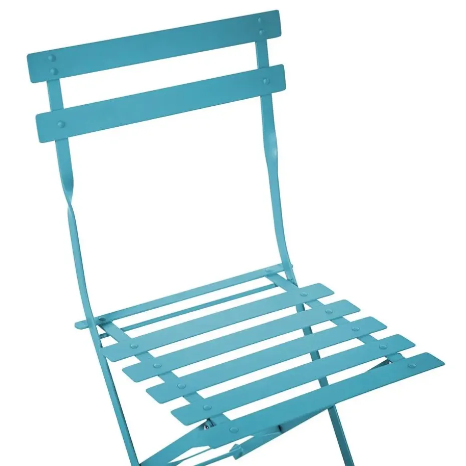 FIORI - Bistroset voor 2 - Zeeblauw - Staal