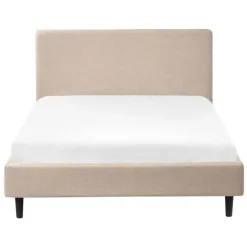 FITOU - Tweepersoonsbed - Beige - 120 x 200 cm - Polyester