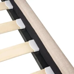 FITOU - Tweepersoonsbed - Beige - 120 x 200 cm - Polyester