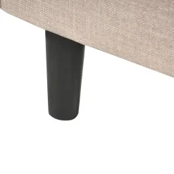 FITOU - Tweepersoonsbed - Beige - 120 x 200 cm - Polyester