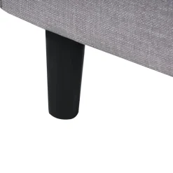 FITOU - Tweepersoonsbed - Lichtgrijs - 120 x 200 cm - Polyester