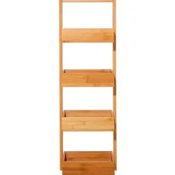 5Five Doucherekje/badkamerrekje - bamboe - 4 lagen - 25 x 16 x 88 cm