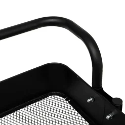 5Five Keuken/badkamer opberg trolley - 3 laags - zwart