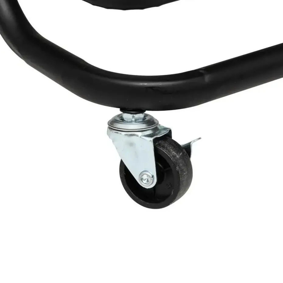 5Five Keuken/badkamer opberg trolley - 3 laags - zwart