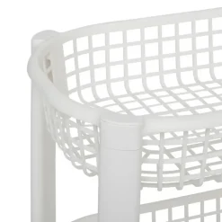 5Five Keuken/badkamer trolley 4 laags - 46 x 25 x 79 cm - wit