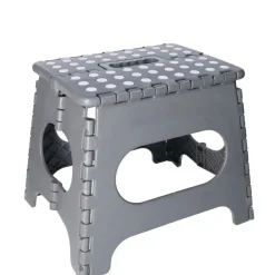 5Five Keukenkrukje/opstapje - opvouwbaar - grijs - 27 x 33 cm