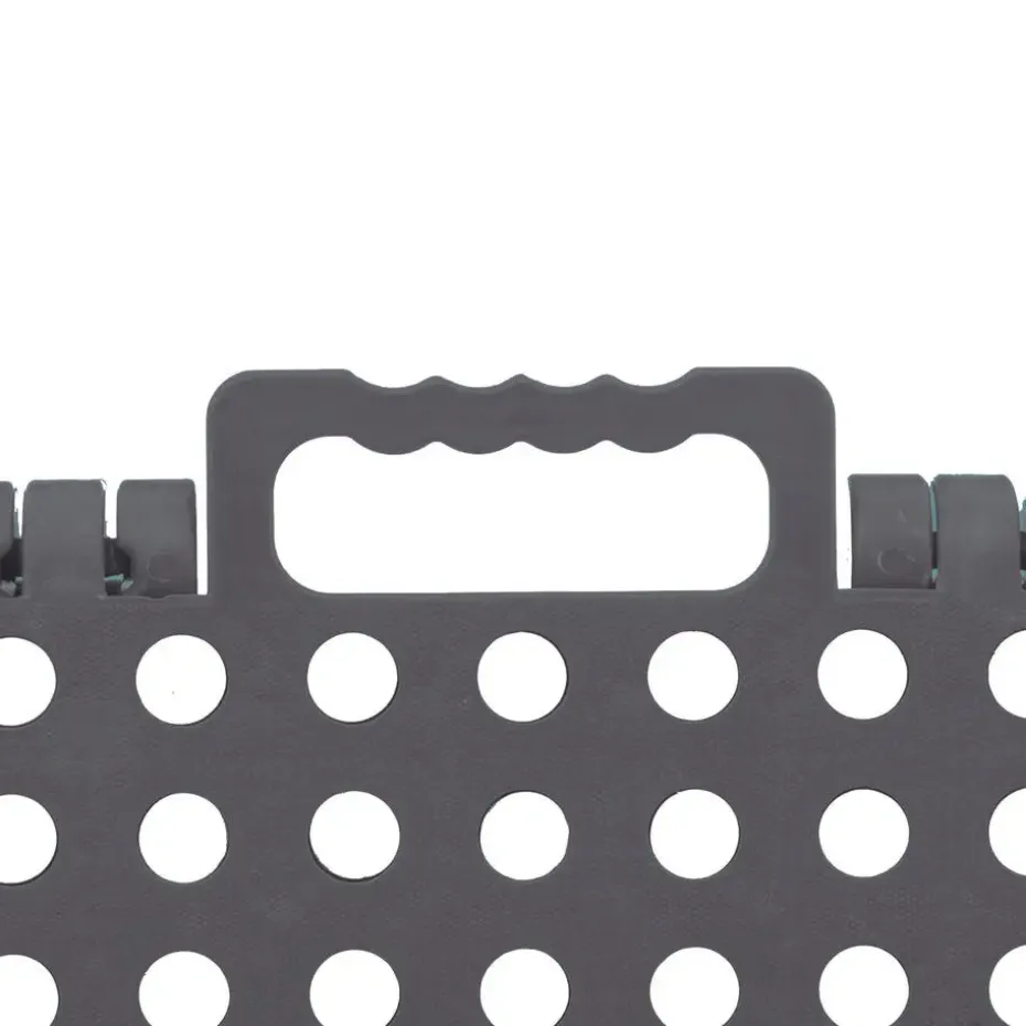 5Five Keukenkruk/opstapje - opvouwbaar - grijs - kunststof - 39cm