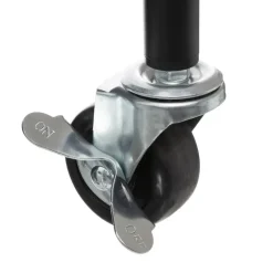 5Five Keukentrolley/kast - zwart - metaal/hout - 75 x 46 x 29 cm - 3 niveaus - B