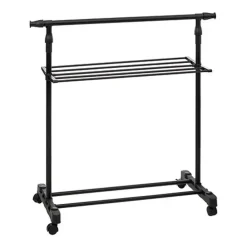 5Five Kledingrek - zwart - metaal - 145 x 41 x 160 cm - staand