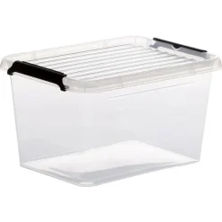 5Five Opbergkist met deksel - Clip Box - 2L - 19x15x11 cm