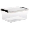 5Five Opbergkist met deksel - Clip Box - 12,5L - 39x29x17 cm