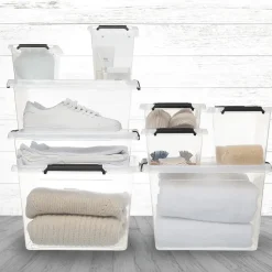 5Five Opbergkist met deksel - Clip Box - 12,5L - 39x29x17 cm