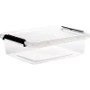 5Five Opbergkist met deksel - Clip Box - 8,5L - 39x29x12 cm