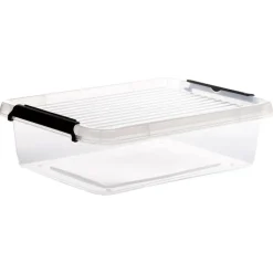 5Five Opbergkist met deksel - Clip Box - 8,5L - 39x29x12 cm