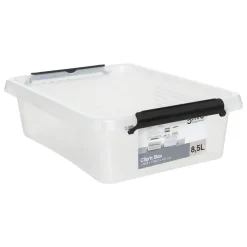 5Five Opbergkist met deksel - Clip Box - 8,5L - 39x29x12 cm