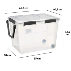 5Five Opbergkist met deksel - Protect - 100L - 67x46x47 cm