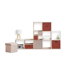 5Five Opbergmand/kastmand - terracotta - linnen - 14l