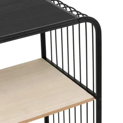 5Five Opbergrekje 4 laags met planken - metaal - 55 x 28 x 96 cm