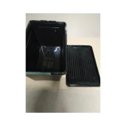 5Five Opslagbak met deksel - zwart - kunststof - 60L - 58x39x35cm