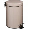 5Five Pedaalemmer - taupe - metaal - 3L - 17 x 25 cm - toilet