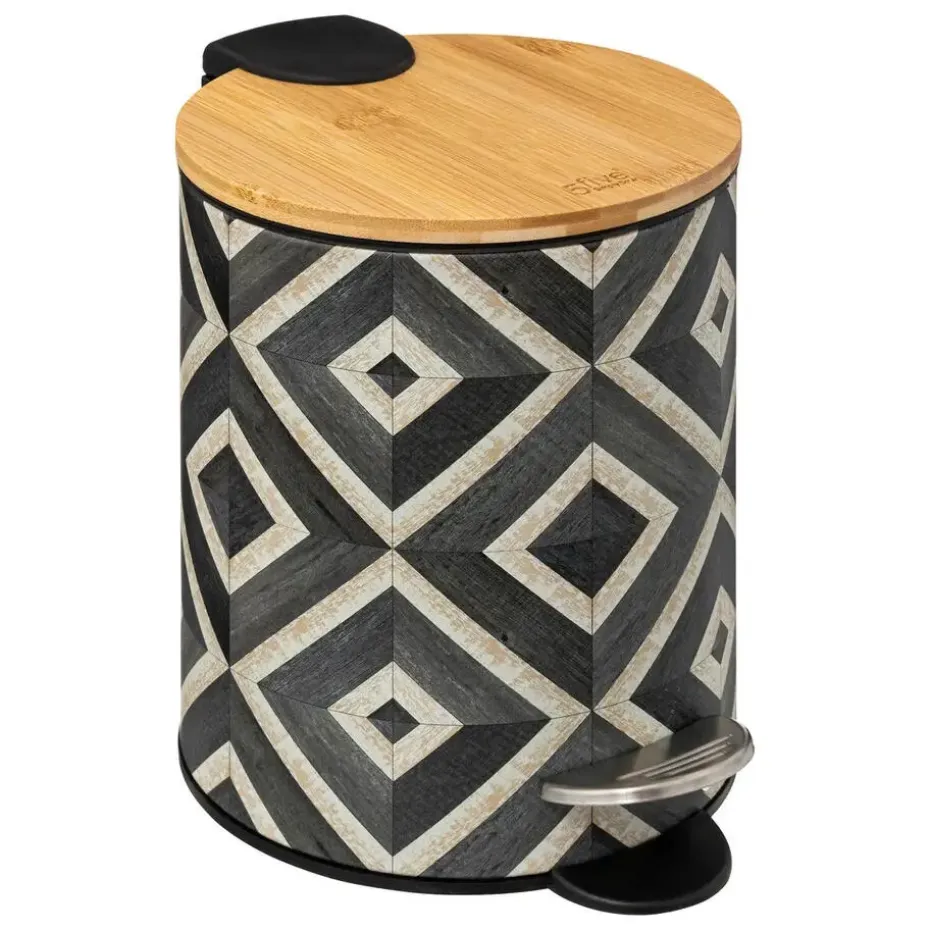 5Five Pedaalemmer Mystic - groen mix - 3L - metaal - 17 x 23 cm