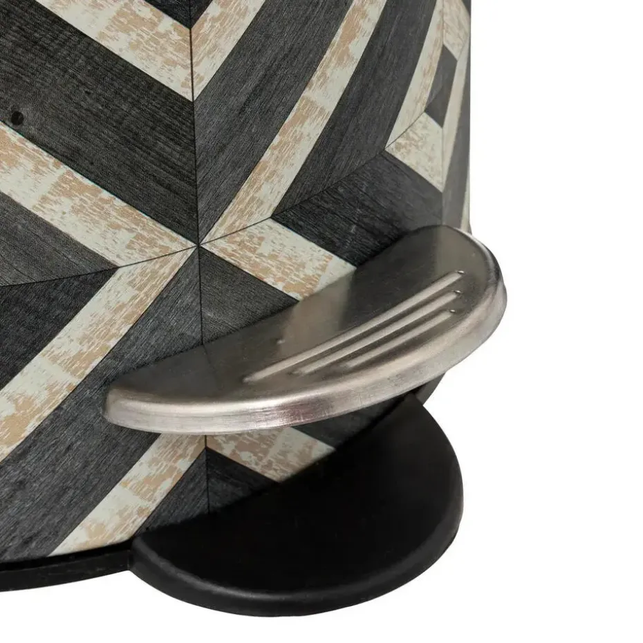 5Five Pedaalemmer Mystic - groen mix - 3L - metaal - 17 x 23 cm