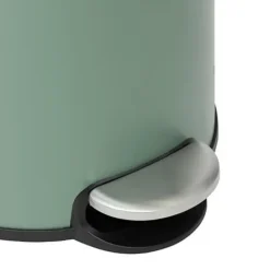 5Five Prullenbak/pedaalemmer Bamboe - groen - 30L - 60 cm