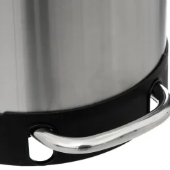 5Five Prullenbak/pedaalemmer Ariane - zilver - rvs metaal - 30L